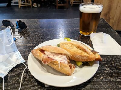 My Camino Day August 4 2018 included finding good food at Deba