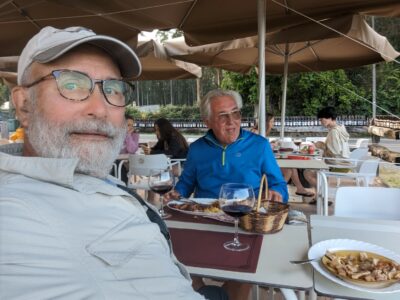 My Camino Day July 29 2023 ended sharing dinner with another peregrino