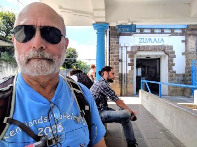 Selfie at the Zumaia train station 8-18-2018