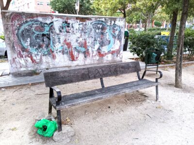 My Camino Journal 2021 Nap on this park bench